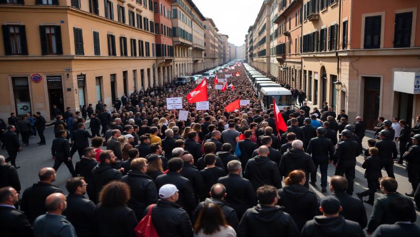 Roma sufre interrupciones masivas de tráfico el 25 de octubre cuando 30.000 personas se unen a la marcha de protesta de la CGIL: más información