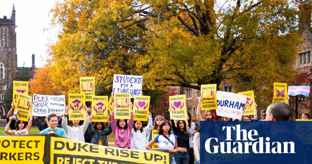 Estudiantes y profesores de más de 100 universidades estadounidenses protestan contra los ataques del presidente Trump | universidades estadounidenses