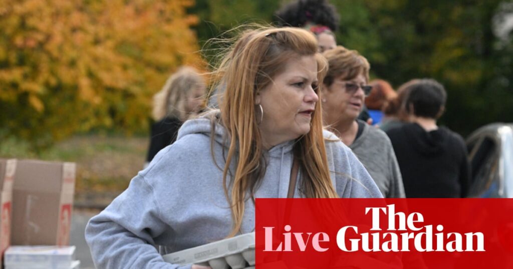 Trump administration seeks emergency pause of court order to fully fund November food stamp benefits – US politics live | US news