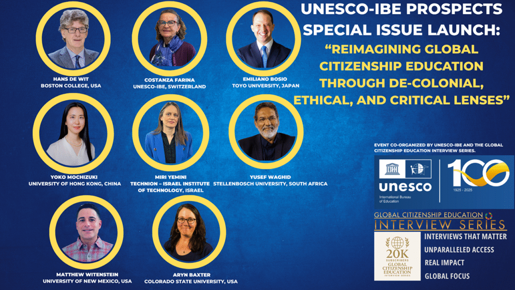 La Serie UNESCO-OIE sobre Educación para la Ciudadanía Mundial lanza un número especial Perspectiva